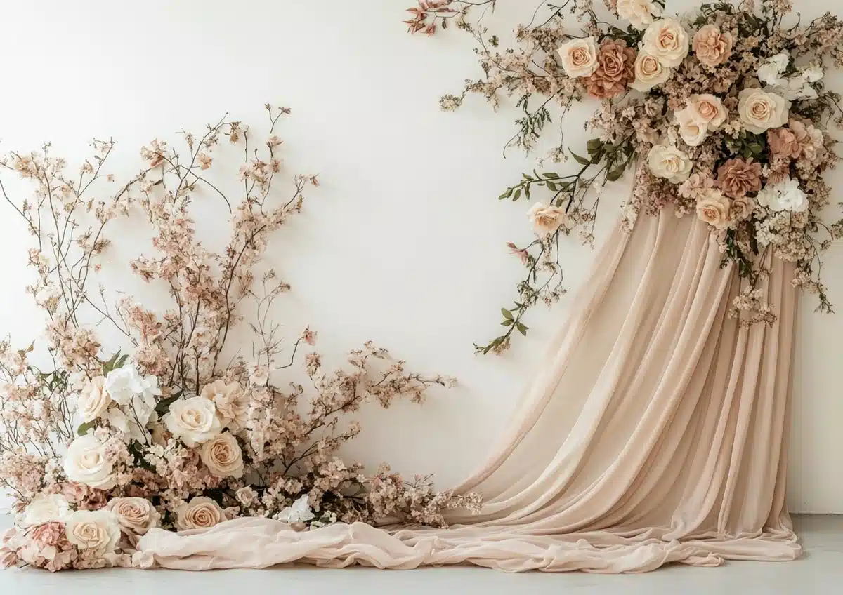 Boho Floral Wedding Backdrop