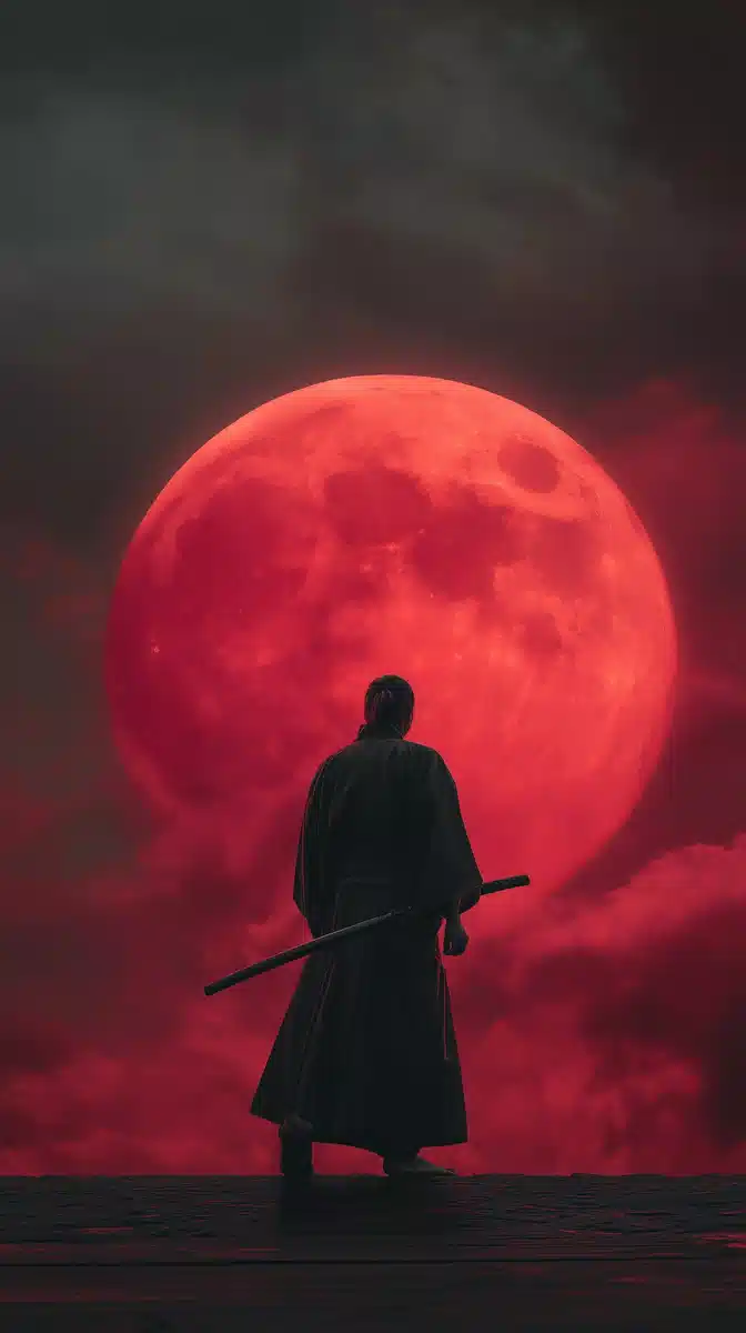 Samurai Under Red Moon