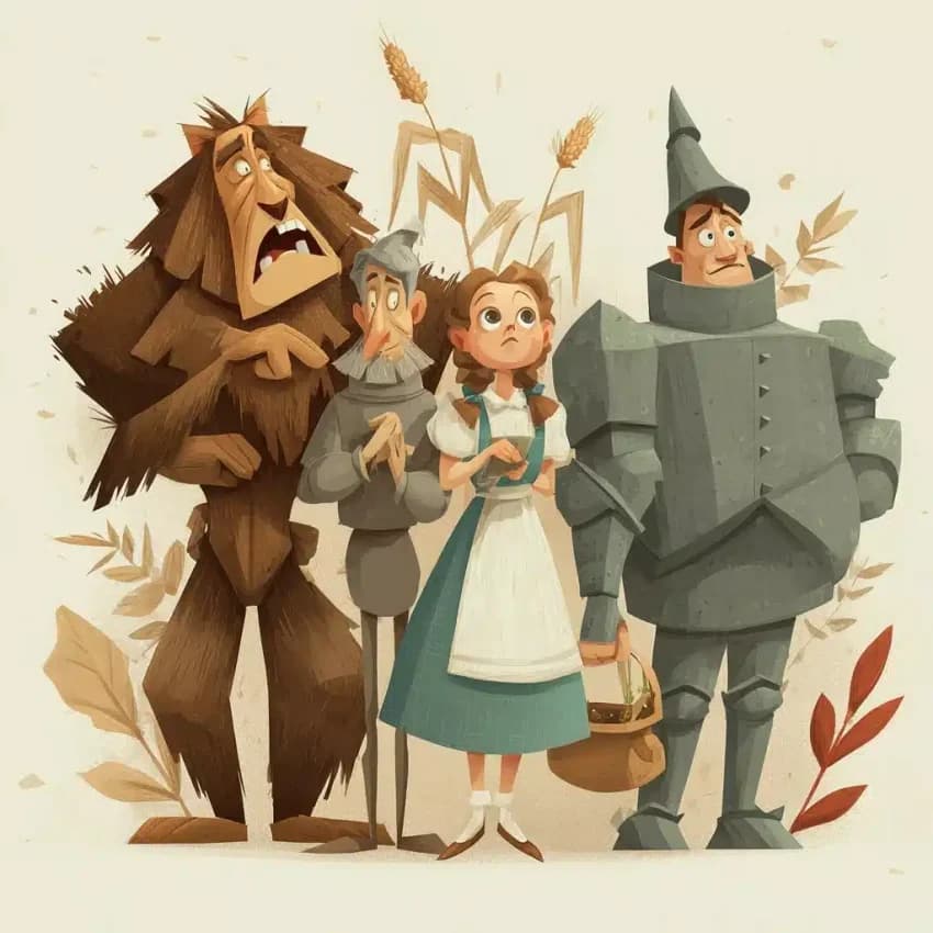 Cartoon Wizard Of Oz