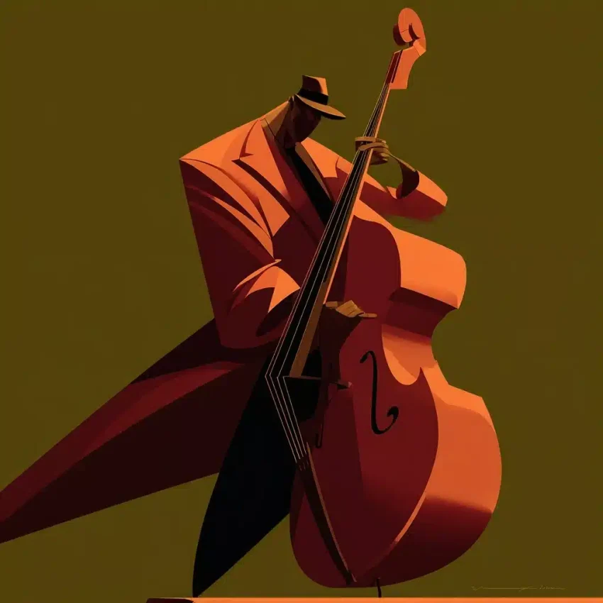 Animated Jazz Musician Poster